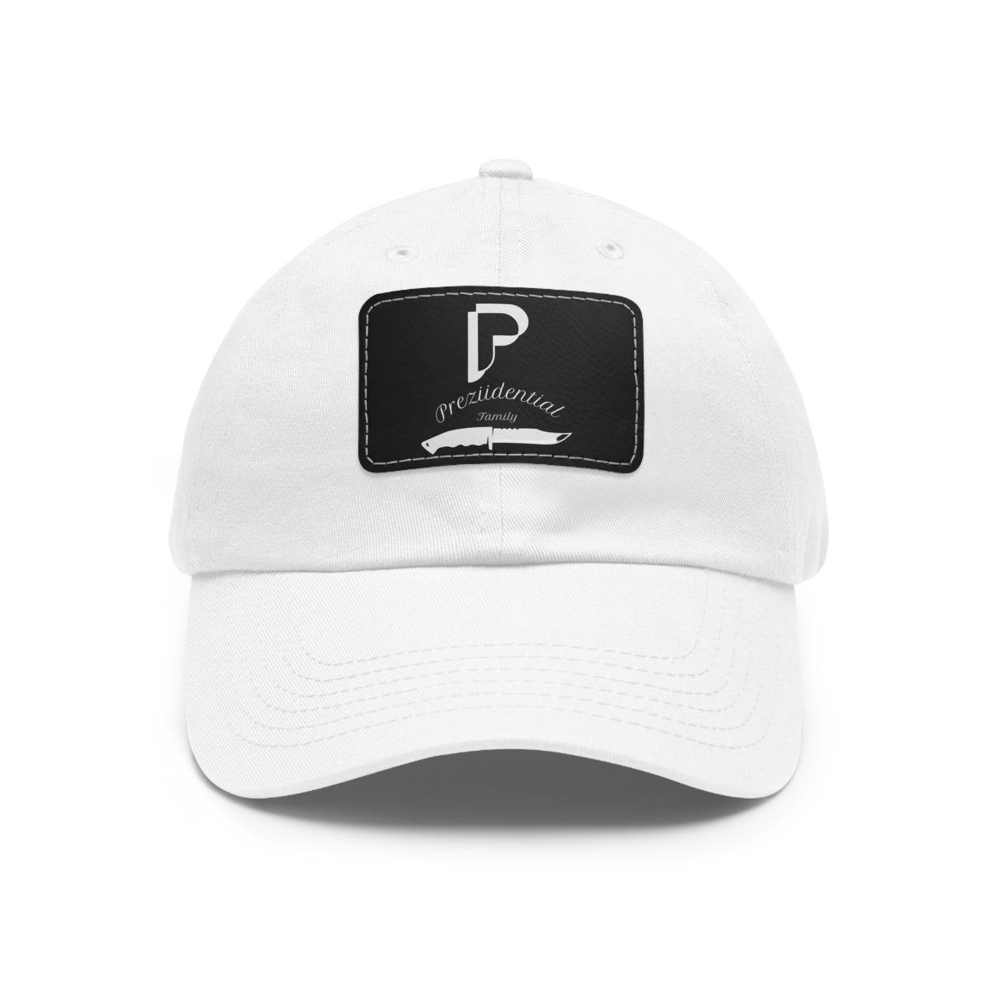 Preziidential Merch - Dad Hat with Leather Patch (Rectangle)