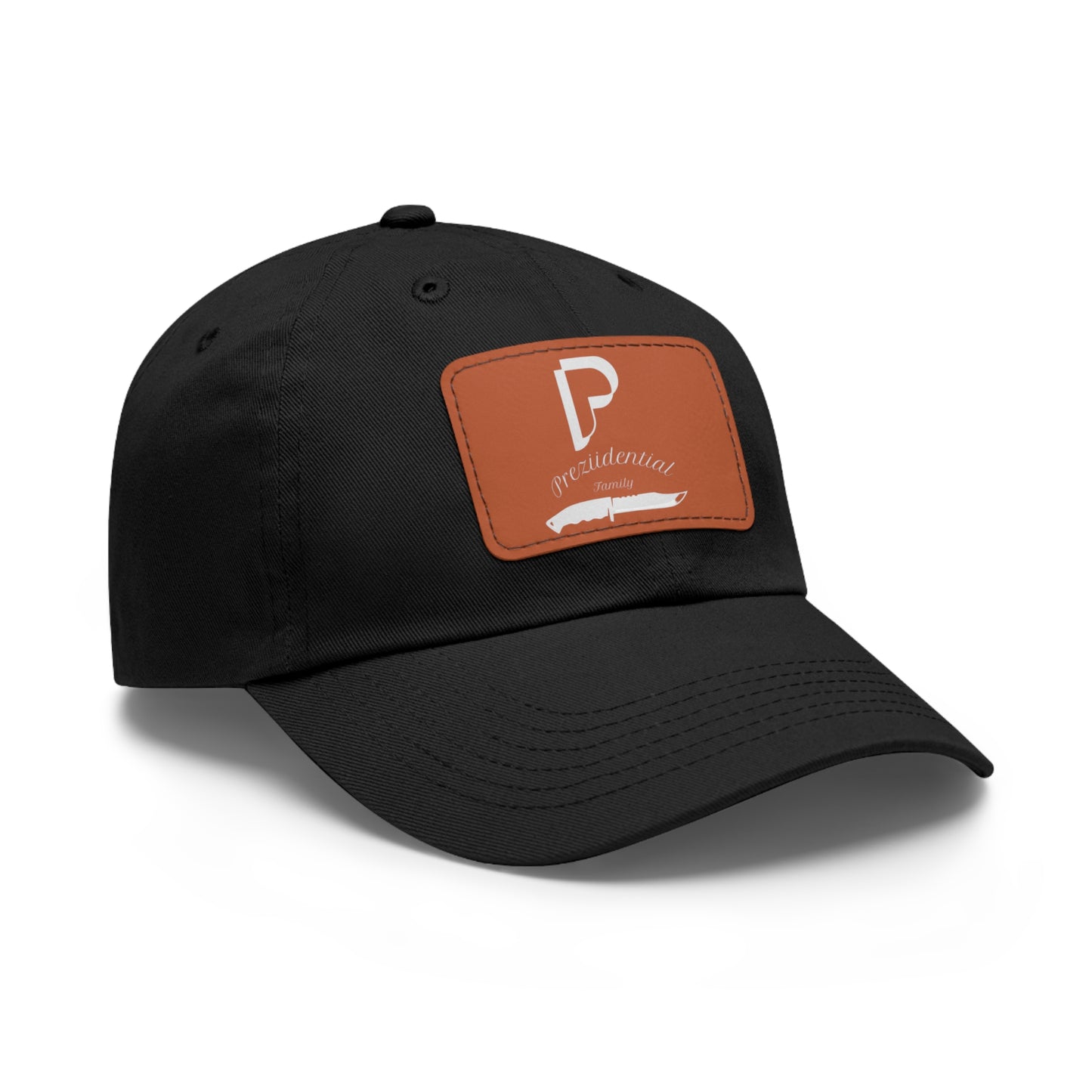 Preziidential Merch - Dad Hat with Leather Patch (Rectangle)