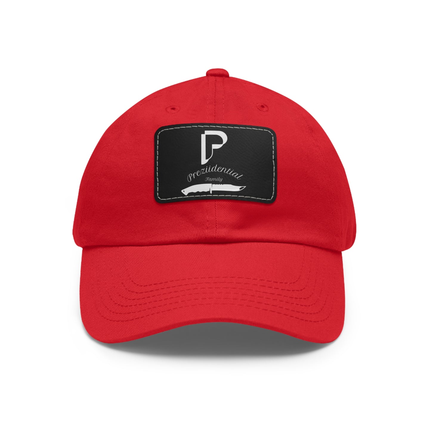 Preziidential Merch - Dad Hat with Leather Patch (Rectangle)