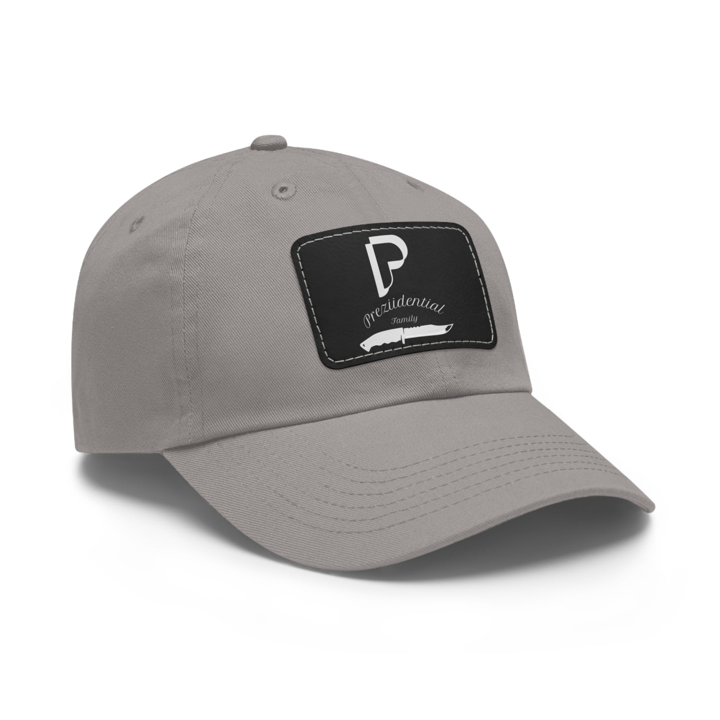 Preziidential Merch - Dad Hat with Leather Patch (Rectangle)