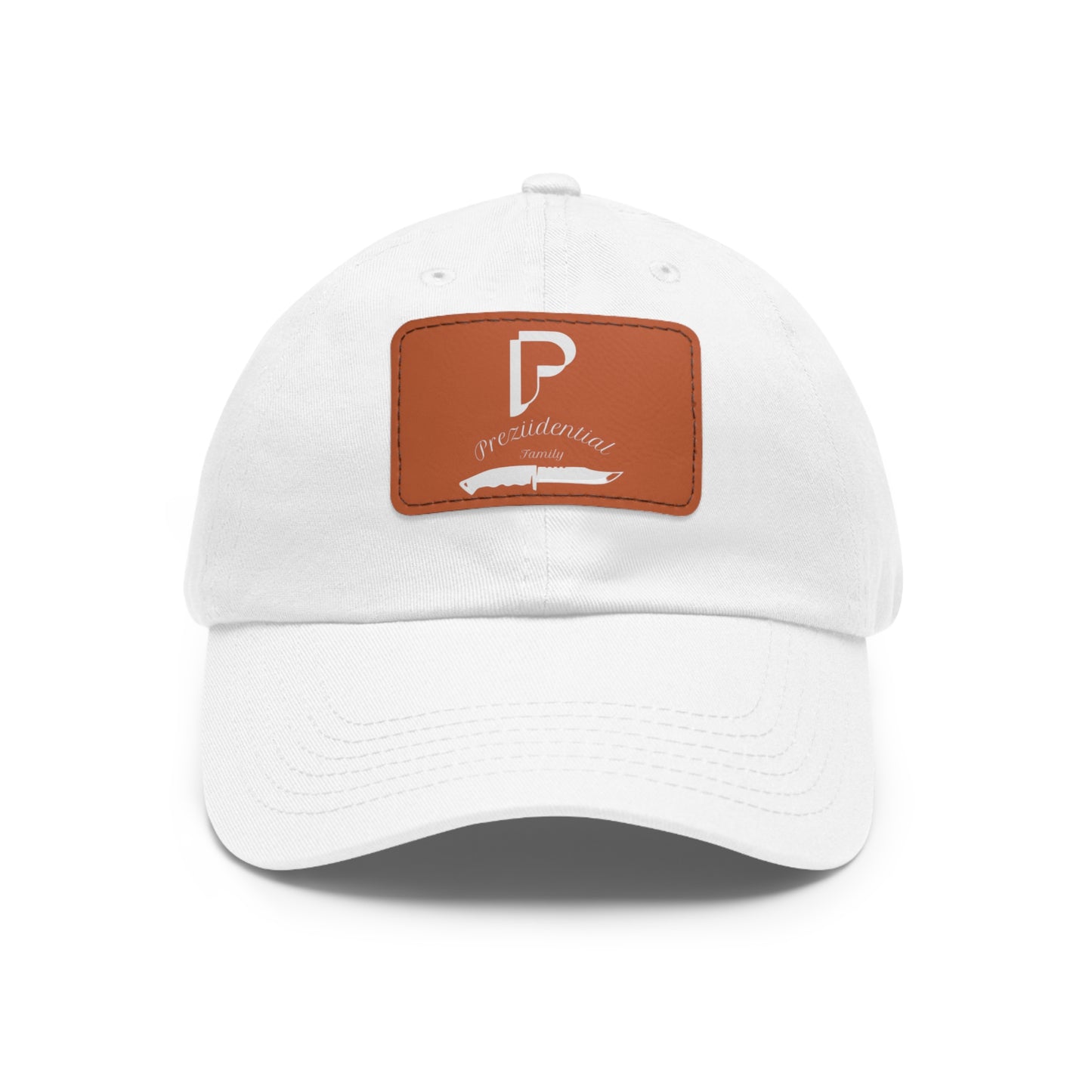 Preziidential Merch - Dad Hat with Leather Patch (Rectangle)