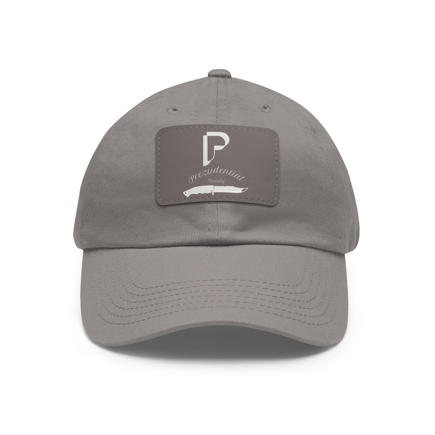 Preziidential Merch - Dad Hat with Leather Patch (Rectangle)