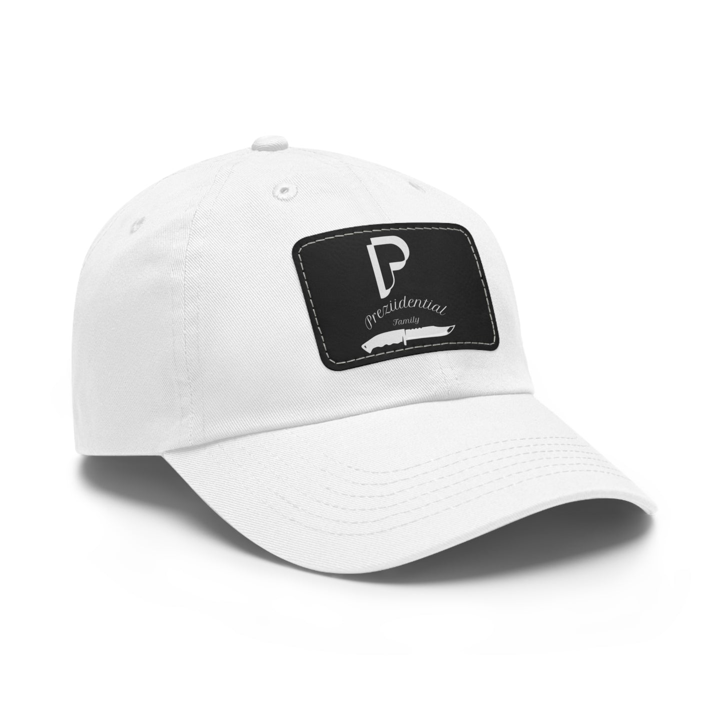 Preziidential Merch - Dad Hat with Leather Patch (Rectangle)