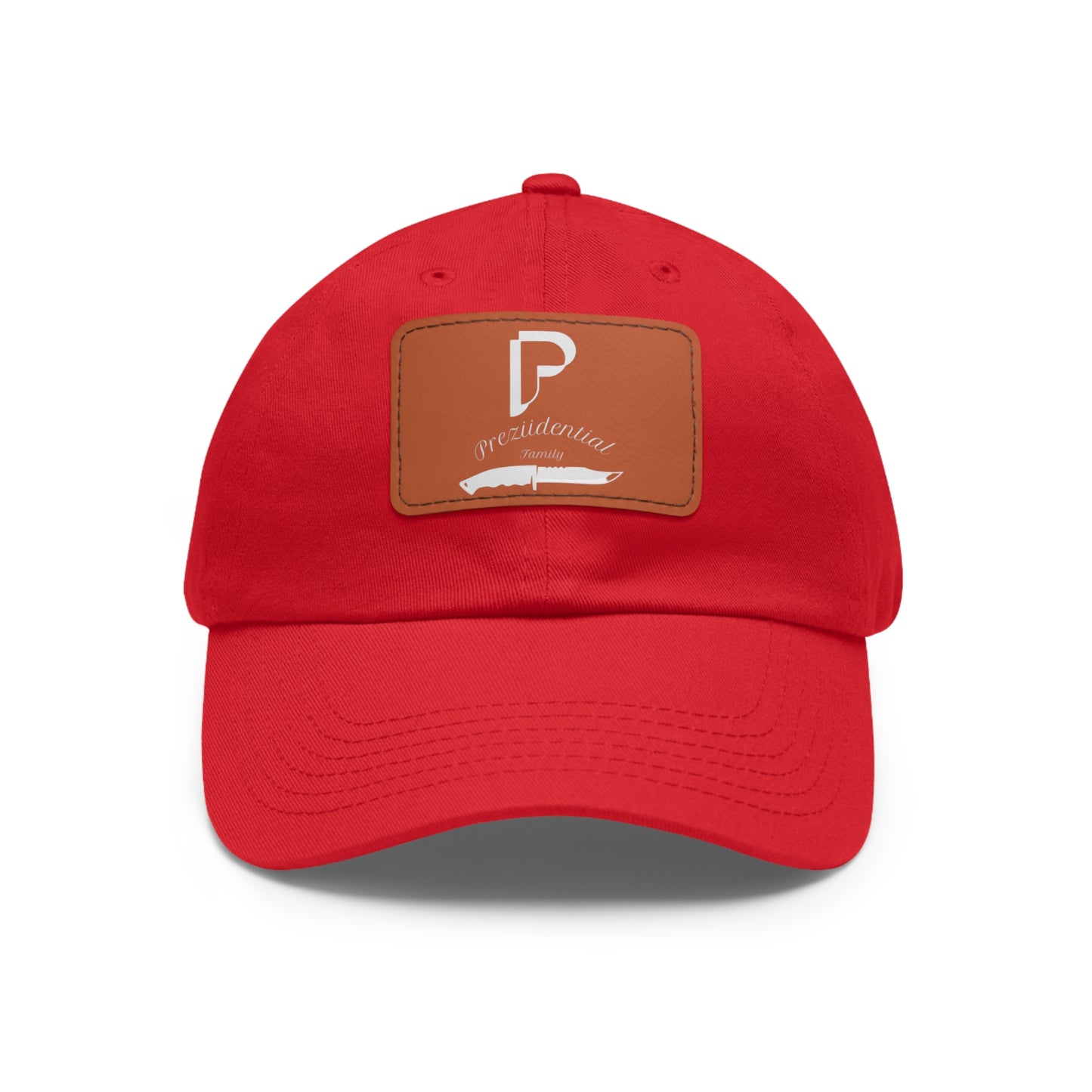 Preziidential Merch - Dad Hat with Leather Patch (Rectangle)