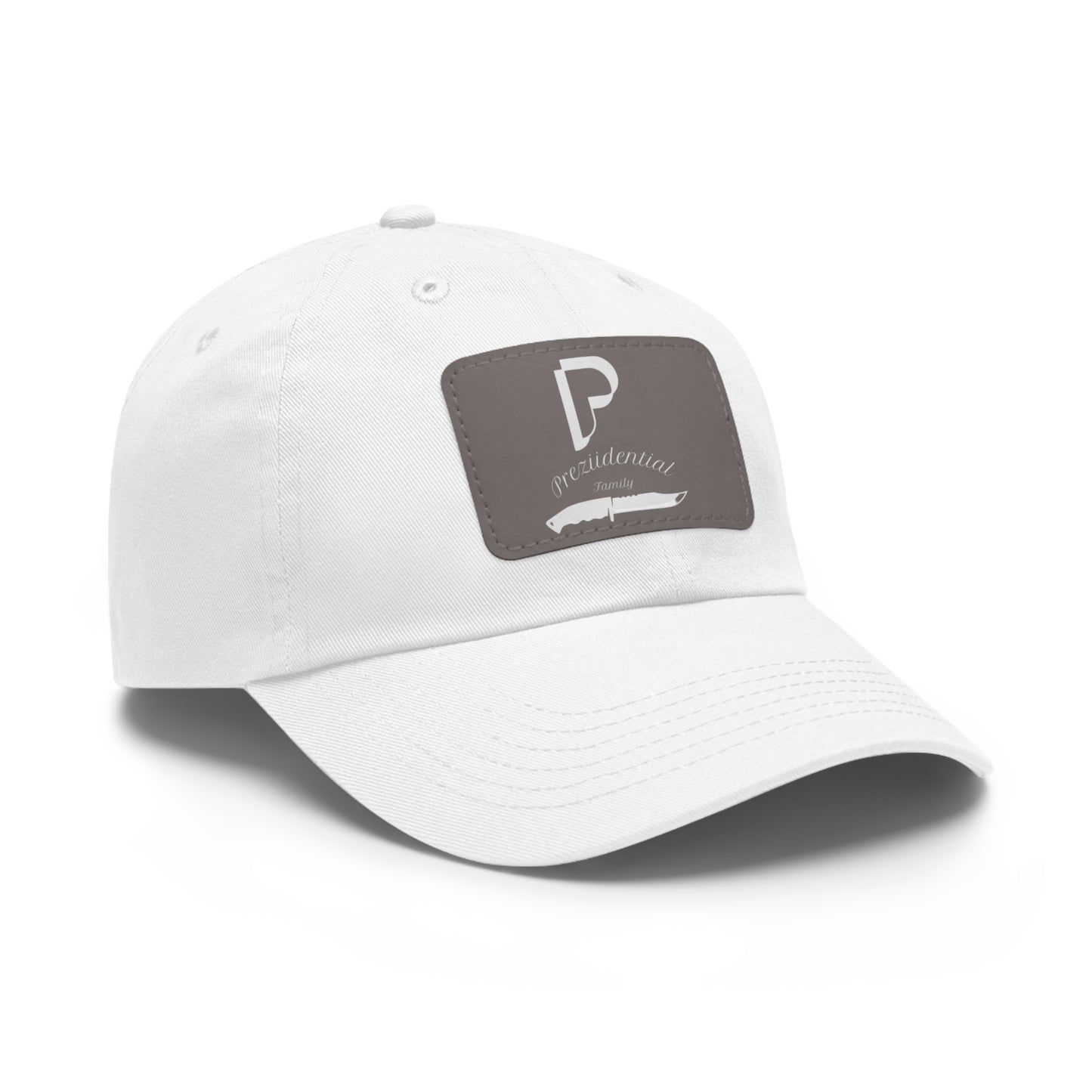 Preziidential Merch - Dad Hat with Leather Patch (Rectangle)