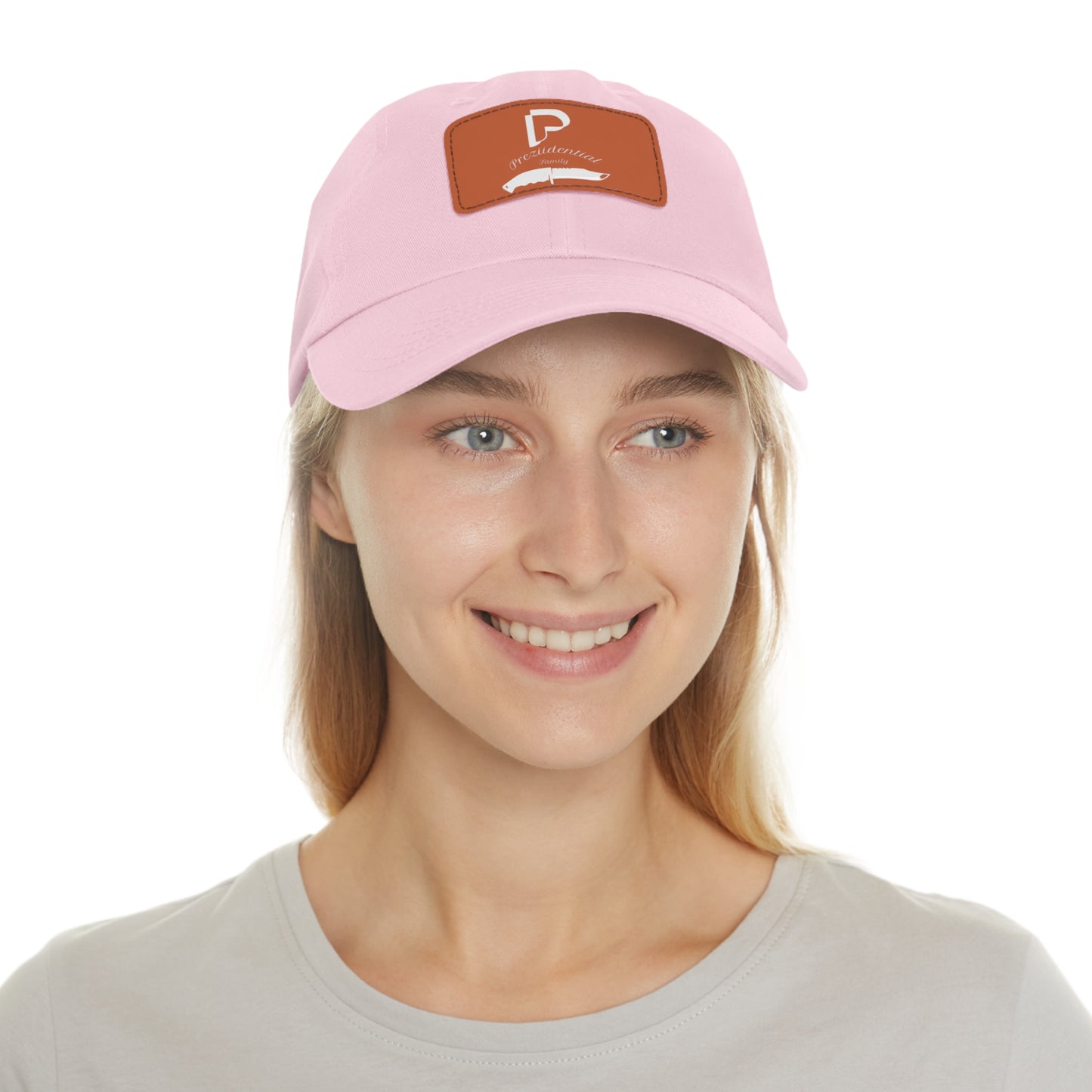 Preziidential Merch - Dad Hat with Leather Patch (Rectangle)