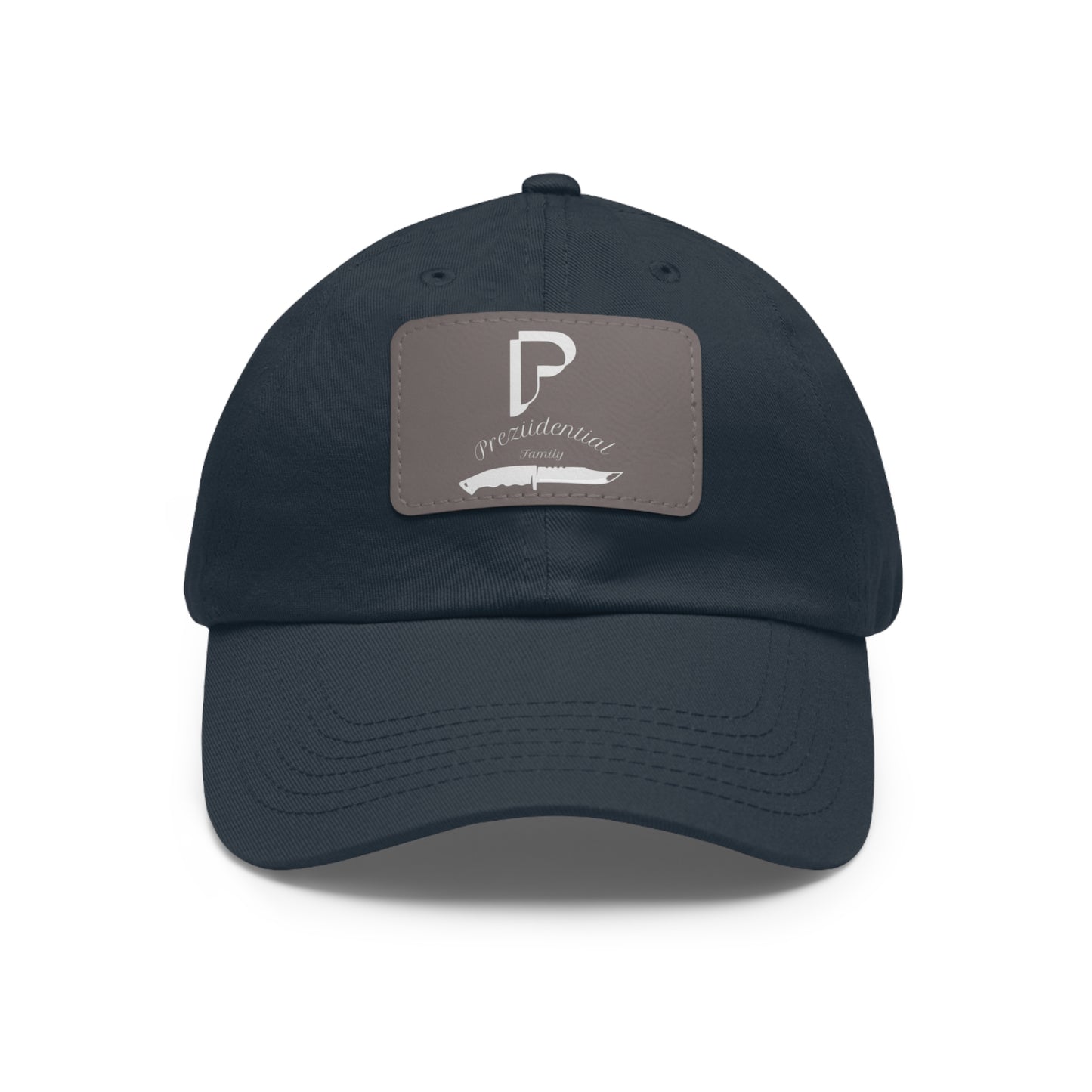 Preziidential Merch - Dad Hat with Leather Patch (Rectangle)