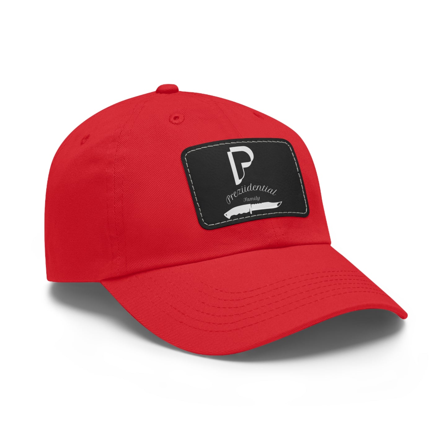 Preziidential Merch - Dad Hat with Leather Patch (Rectangle)