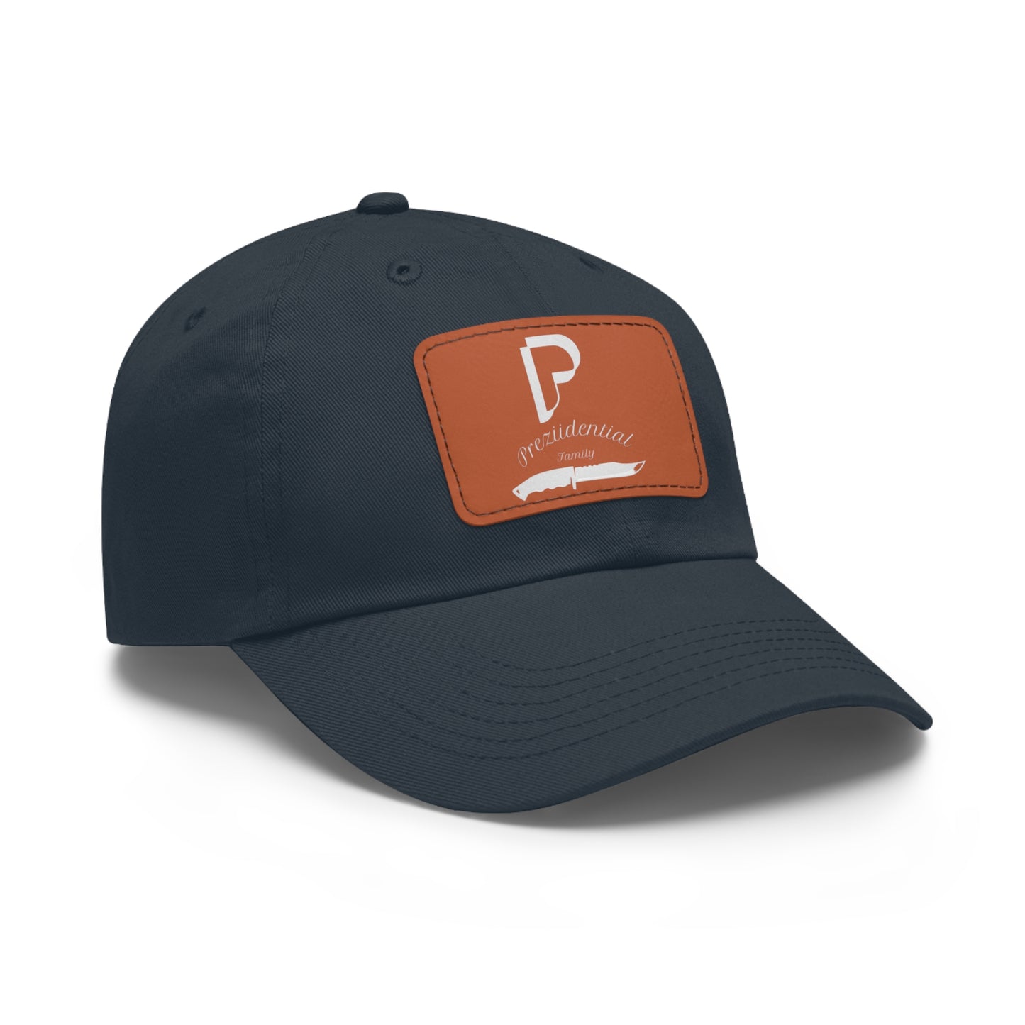 Preziidential Merch - Dad Hat with Leather Patch (Rectangle)