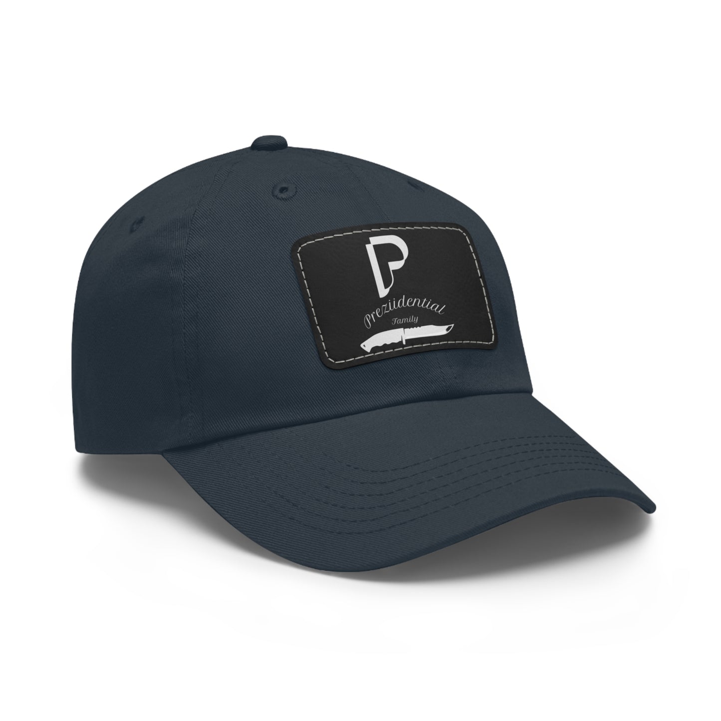 Preziidential Merch - Dad Hat with Leather Patch (Rectangle)