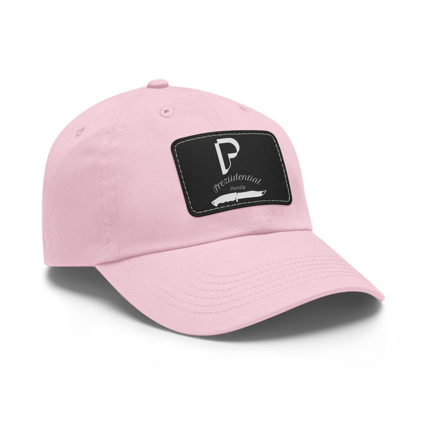 Preziidential Merch - Dad Hat with Leather Patch (Rectangle)