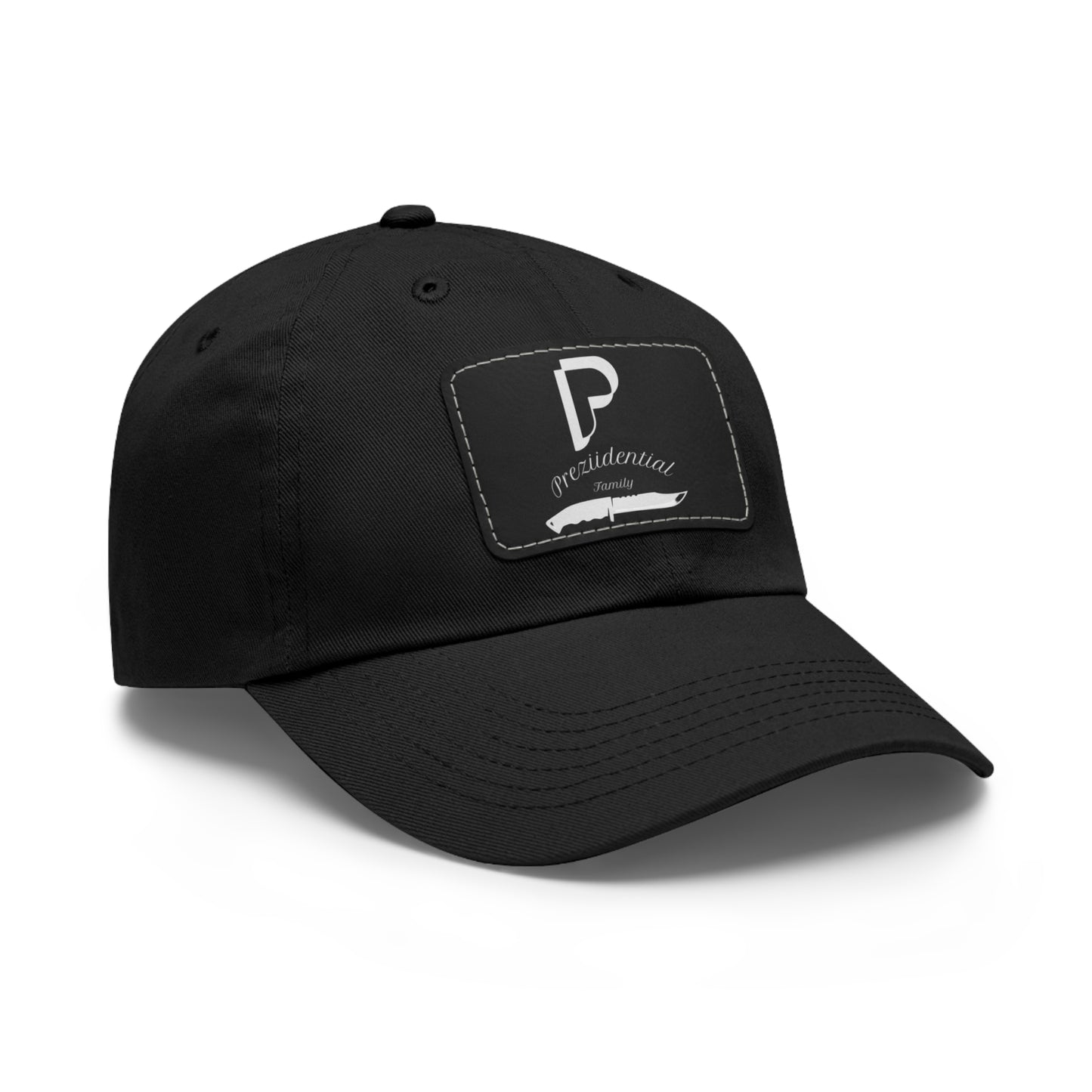 Preziidential Merch - Dad Hat with Leather Patch (Rectangle)