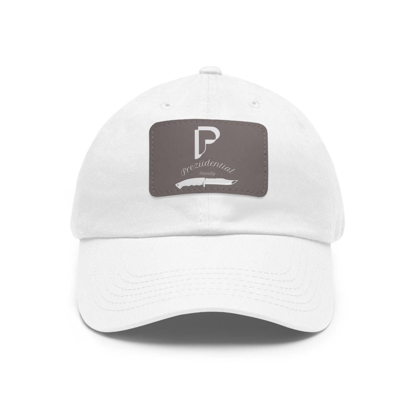 Preziidential Merch - Dad Hat with Leather Patch (Rectangle)