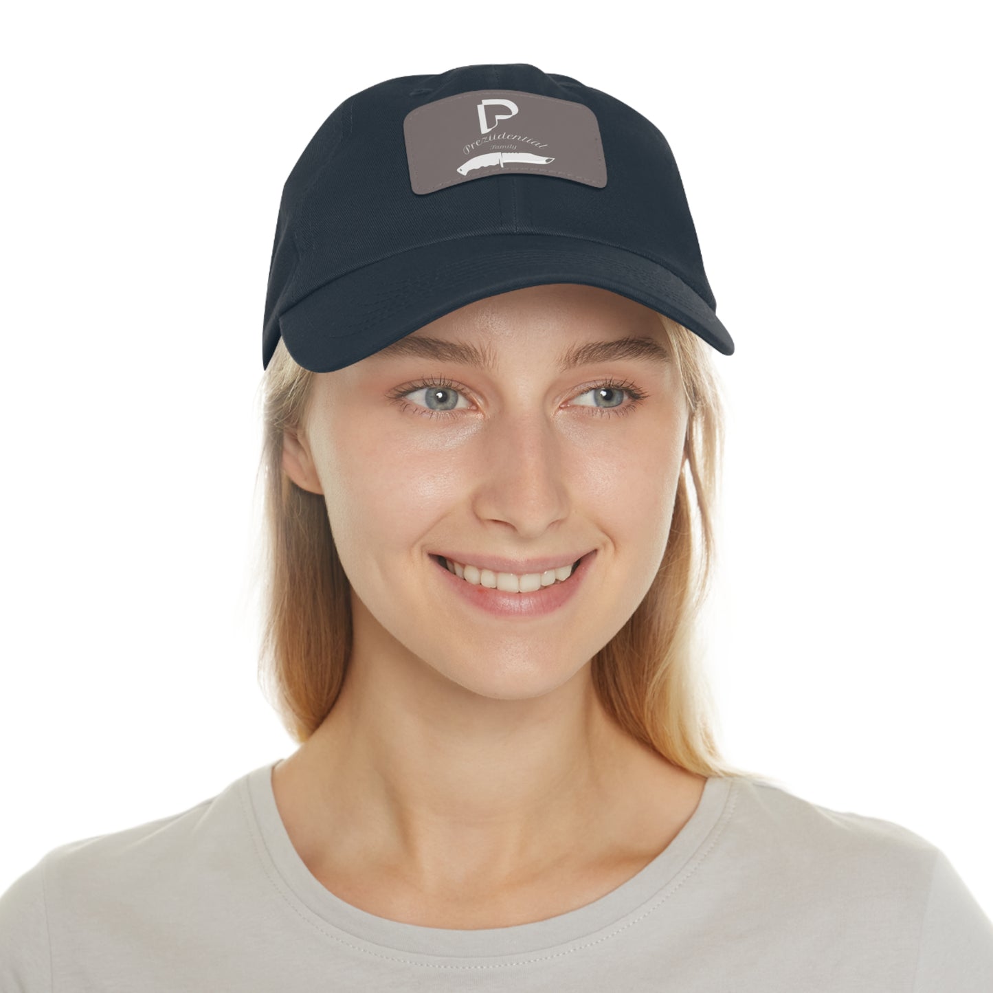 Preziidential Merch - Dad Hat with Leather Patch (Rectangle)