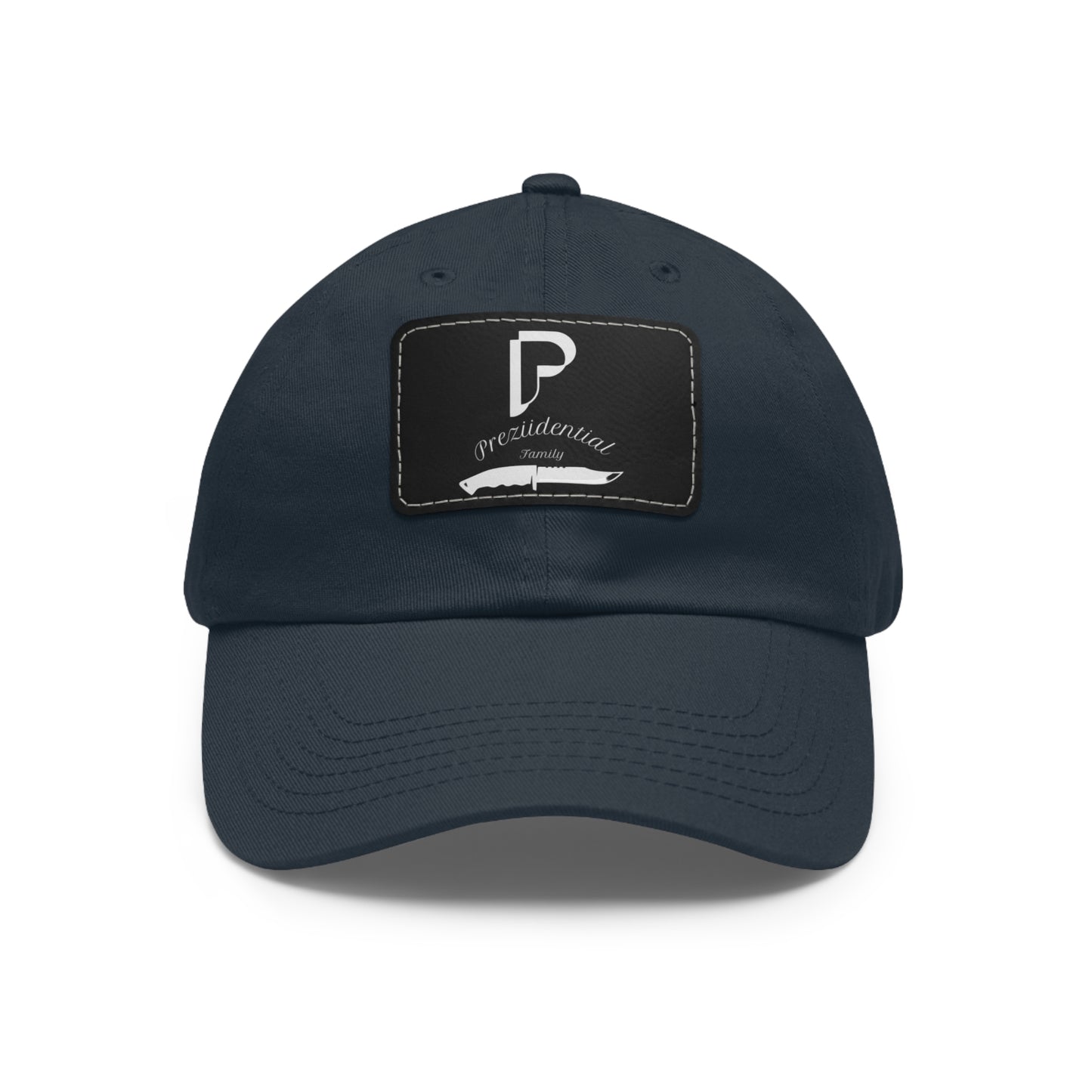 Preziidential Merch - Dad Hat with Leather Patch (Rectangle)